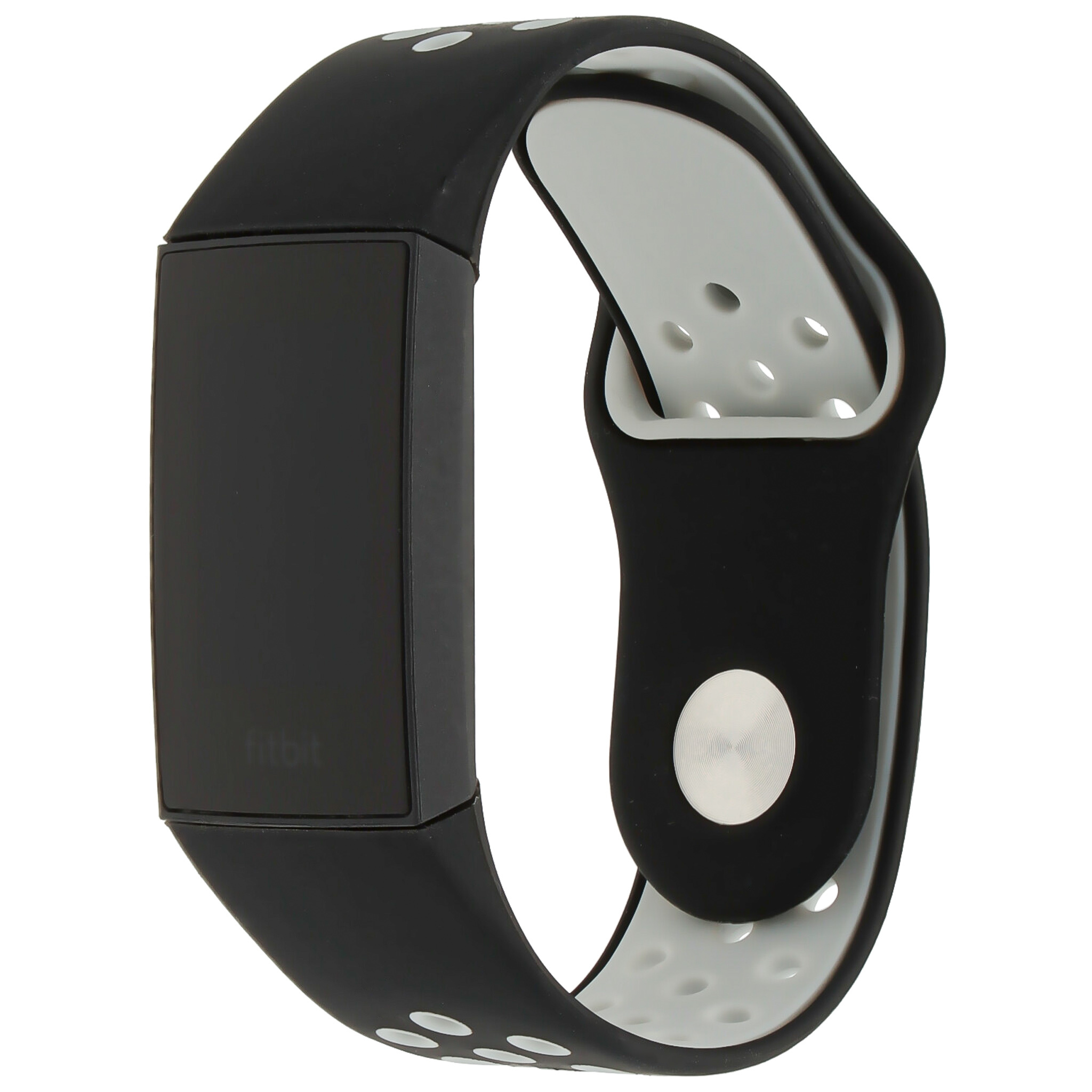Cinturino doppio sport per Fitbit Charge 3 & 4 - nero bianco