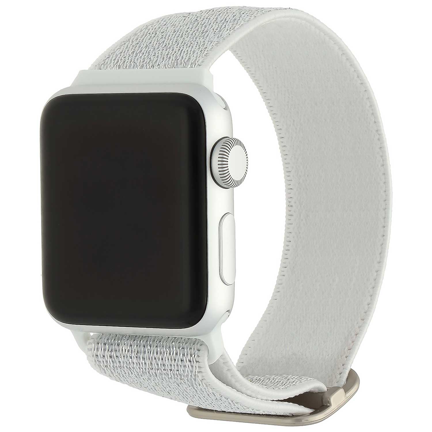 Cinturino solista in nylon per Apple Watch - bianco glitterato