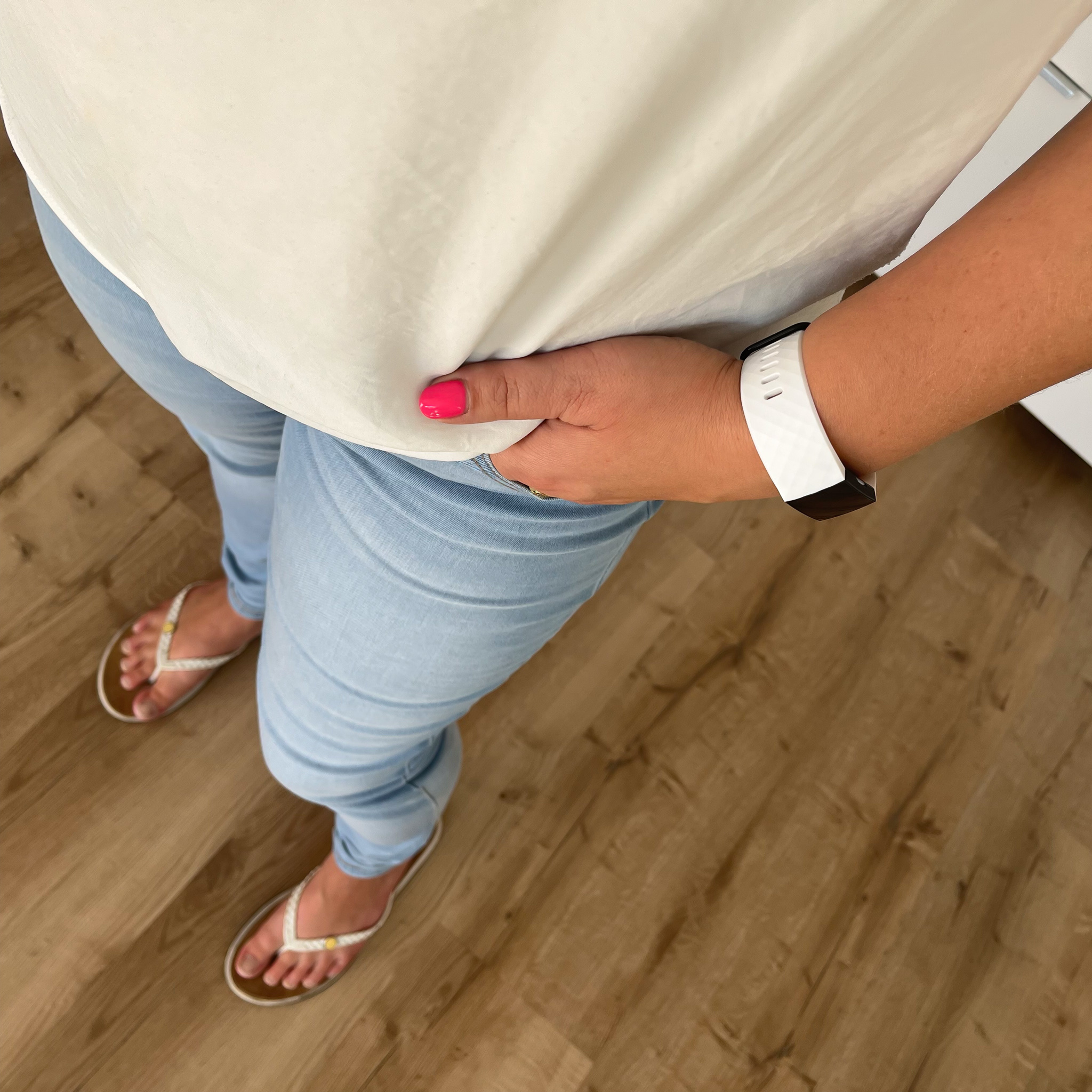 Cinturino sport waffle per Fitbit Charge 3 & 4 - bianco