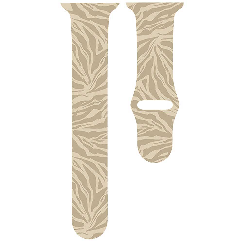 Cinturino sport con stampa per Apple Watch - beige zebrato