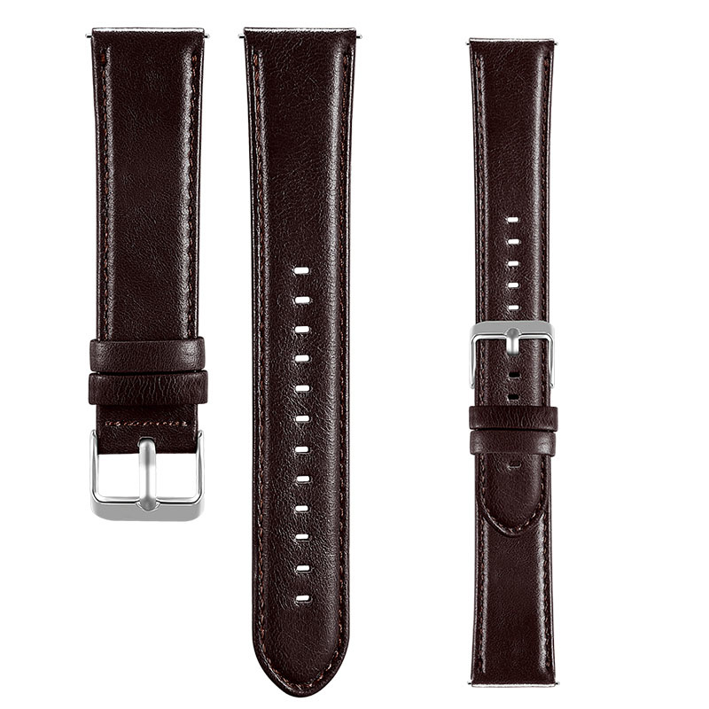 Cinturino in vera pelle per Garmin Vivoactive / Vivomove - marrone scuro