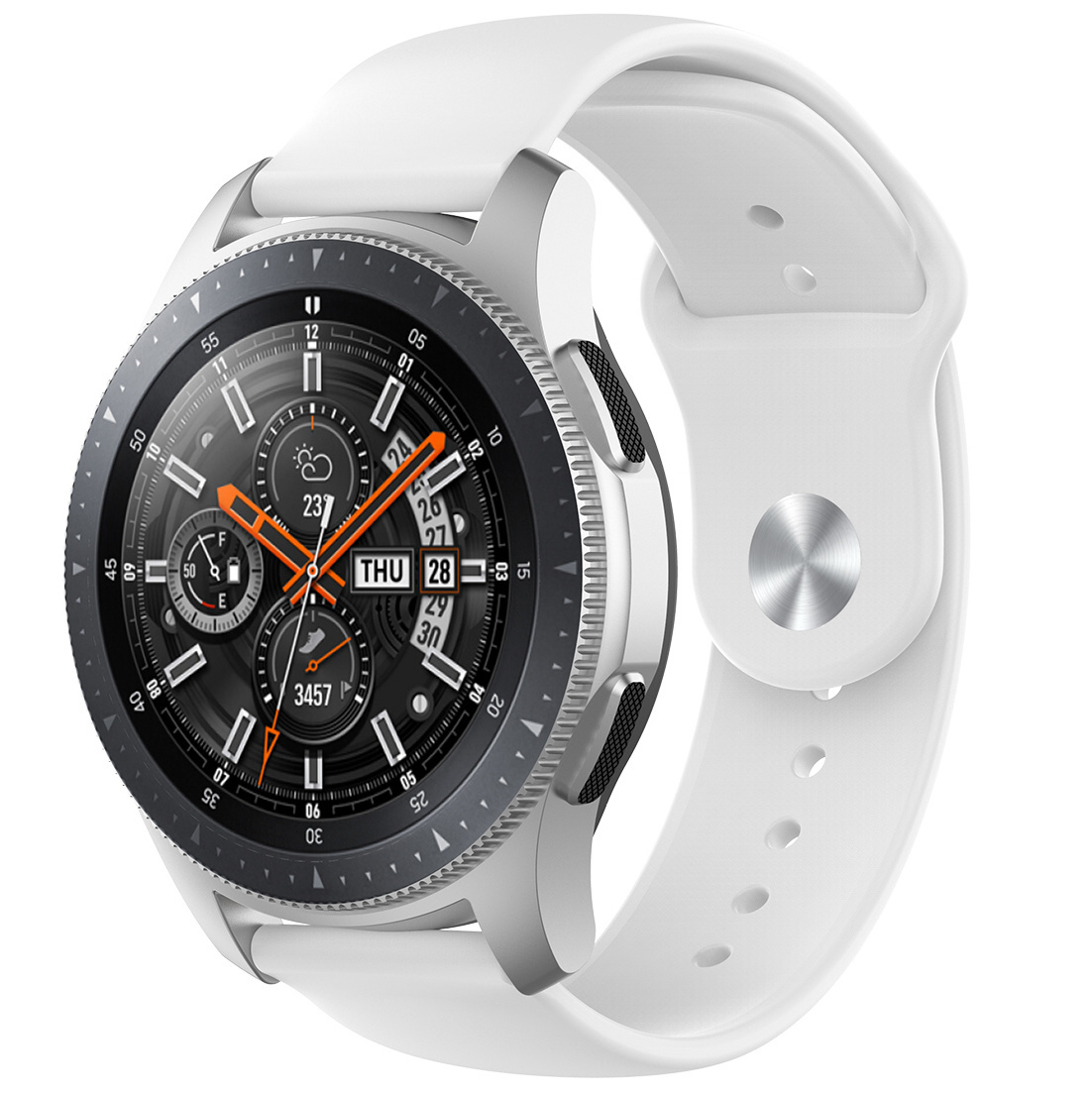 Cinturino sport in silicone per Huawei Watch GT - bianco