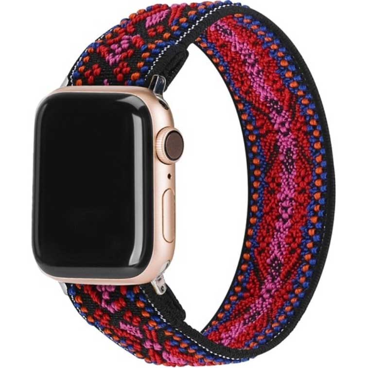 Cinturino in nylon per Apple Watch - rosso bohemien