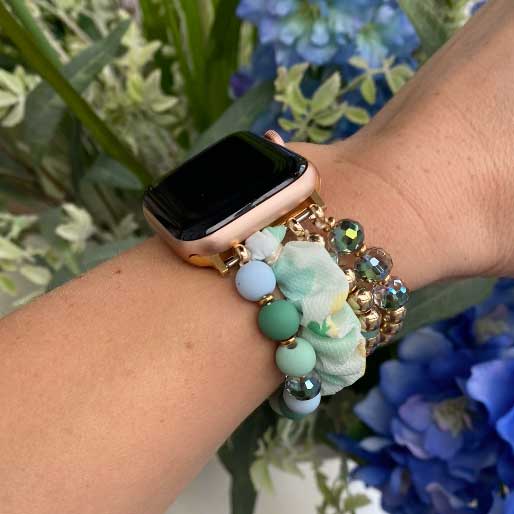 Cinturino gioielli Apple Watch – Noa verde