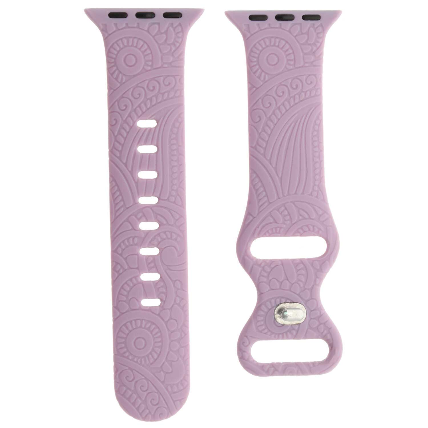 Cinturino sport con stampa per Apple Watch - Ibiza viola