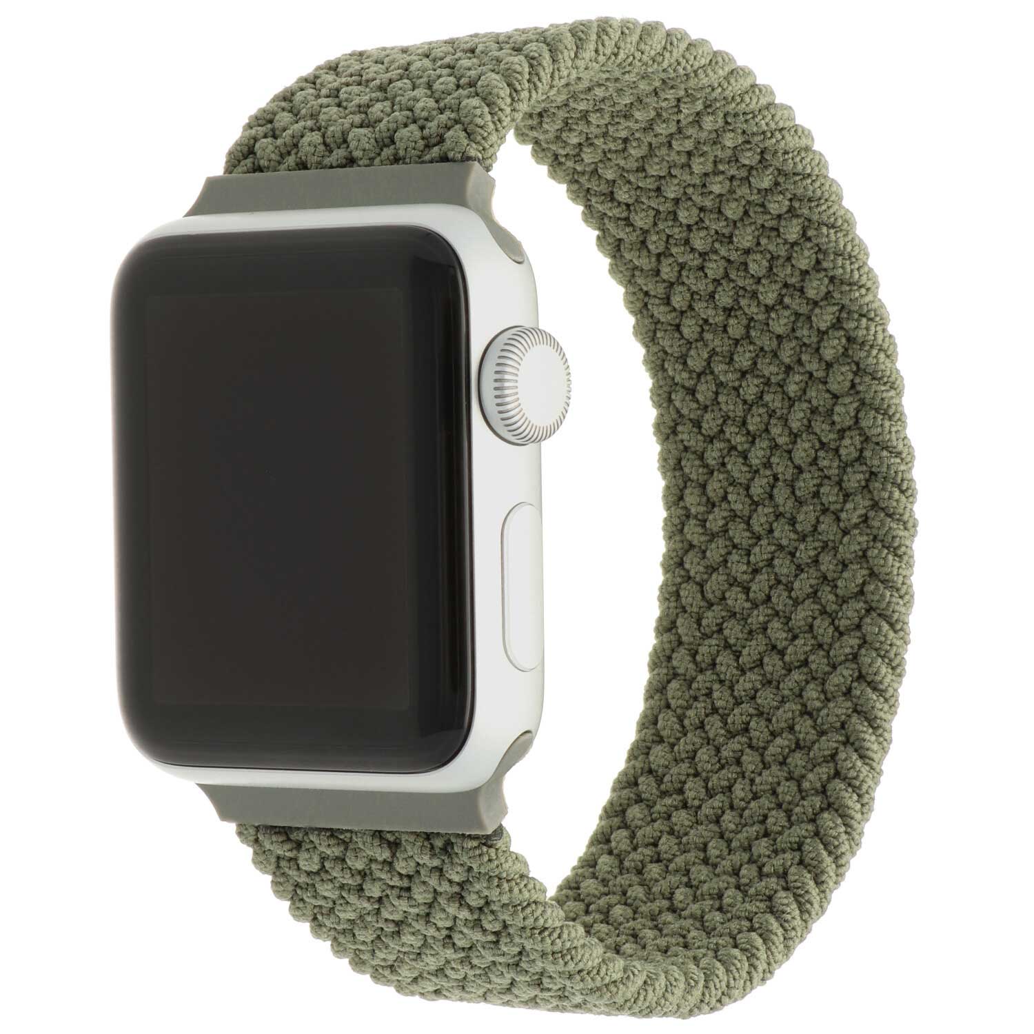 Cinturino Solo intrecciato in nylon per Apple Watch - verde inverness