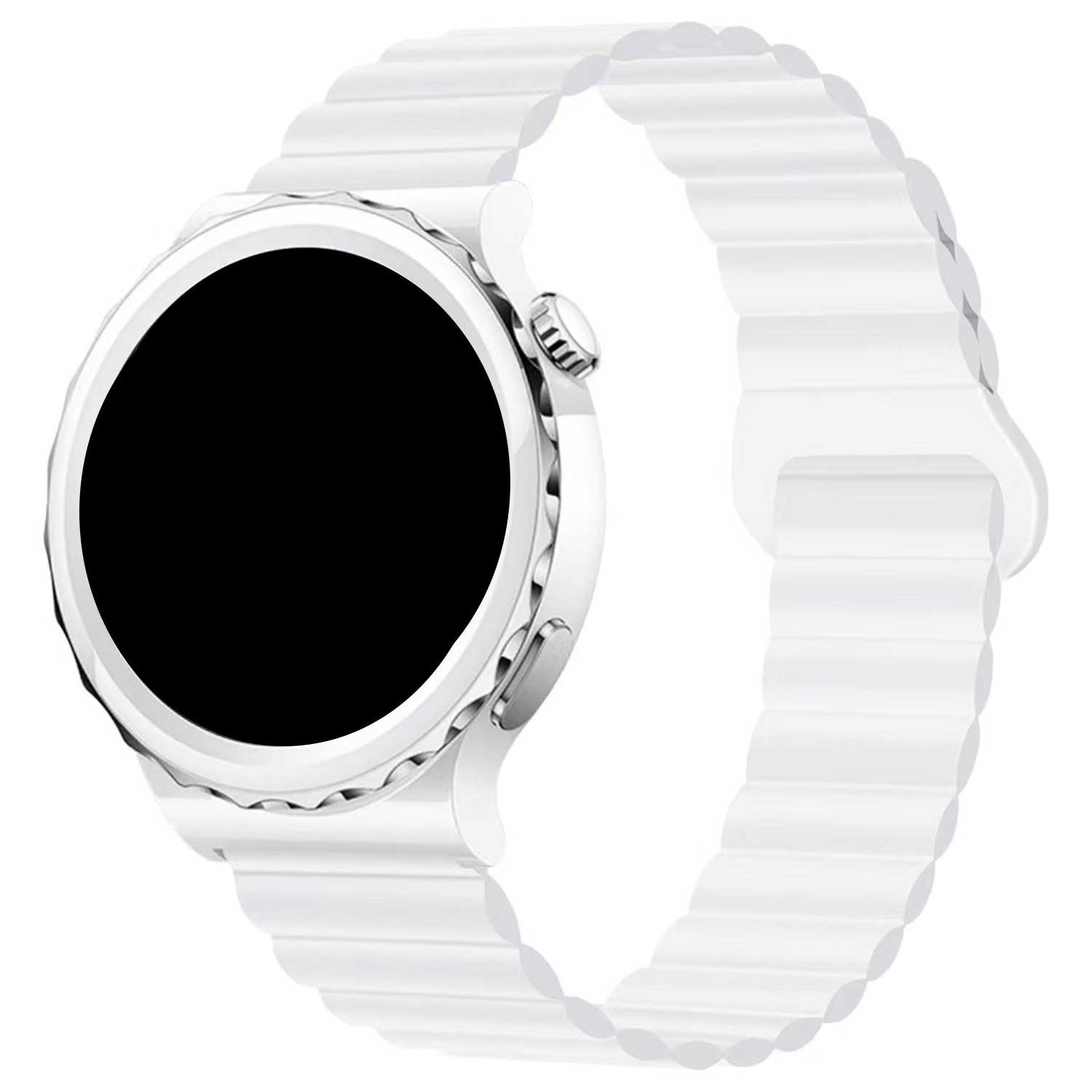 Cinturino magnetica in silicone per Samsung Galaxy Watch 6 - bianco