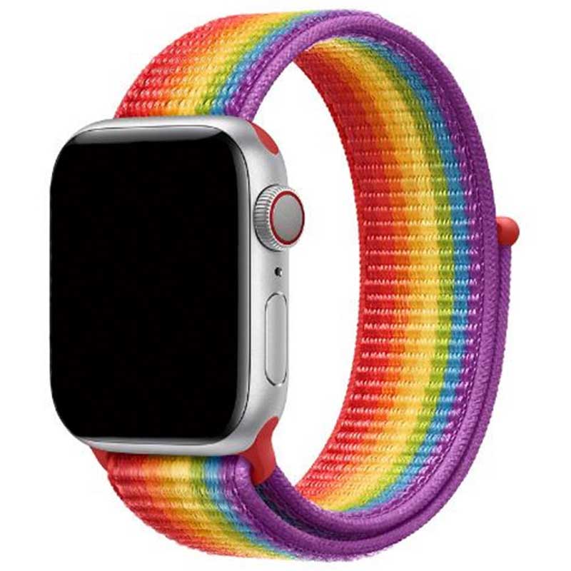 Cinturino nylon sport loop per Apple Watch - colorata