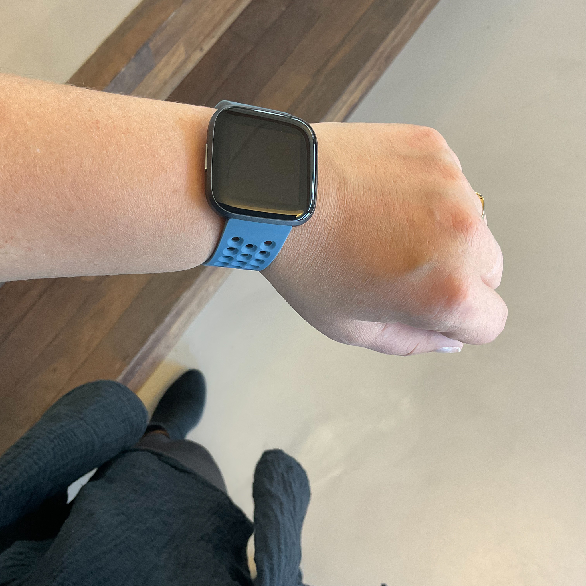 Cinturino sport point per Fitbit Versa - ardesia