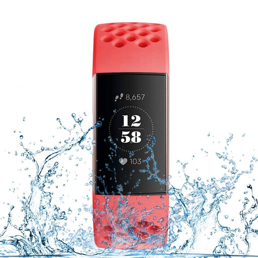 Cinturino sport point per Fitbit Charge 3 & 4 - rosso