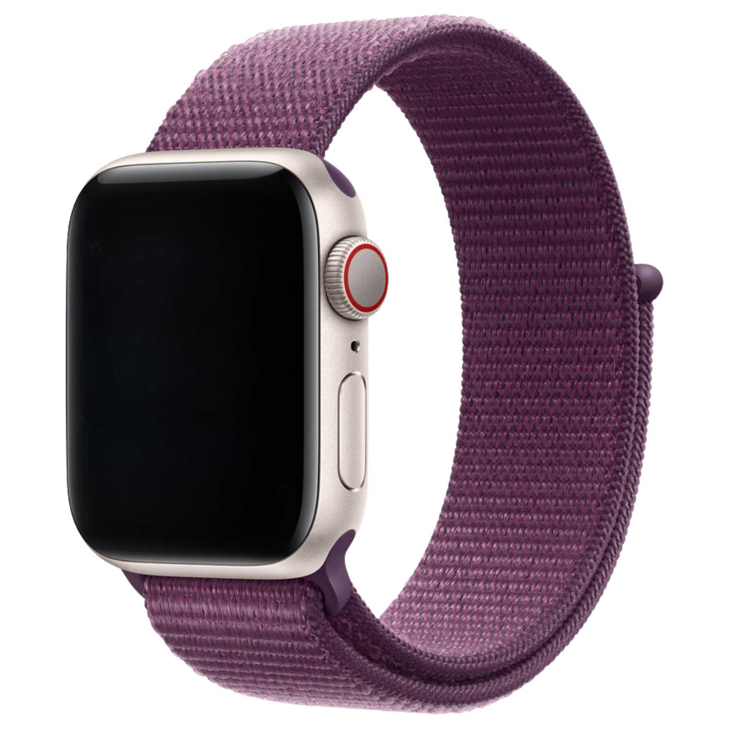 Cinturino nylon sport loop per Apple Watch - prugna