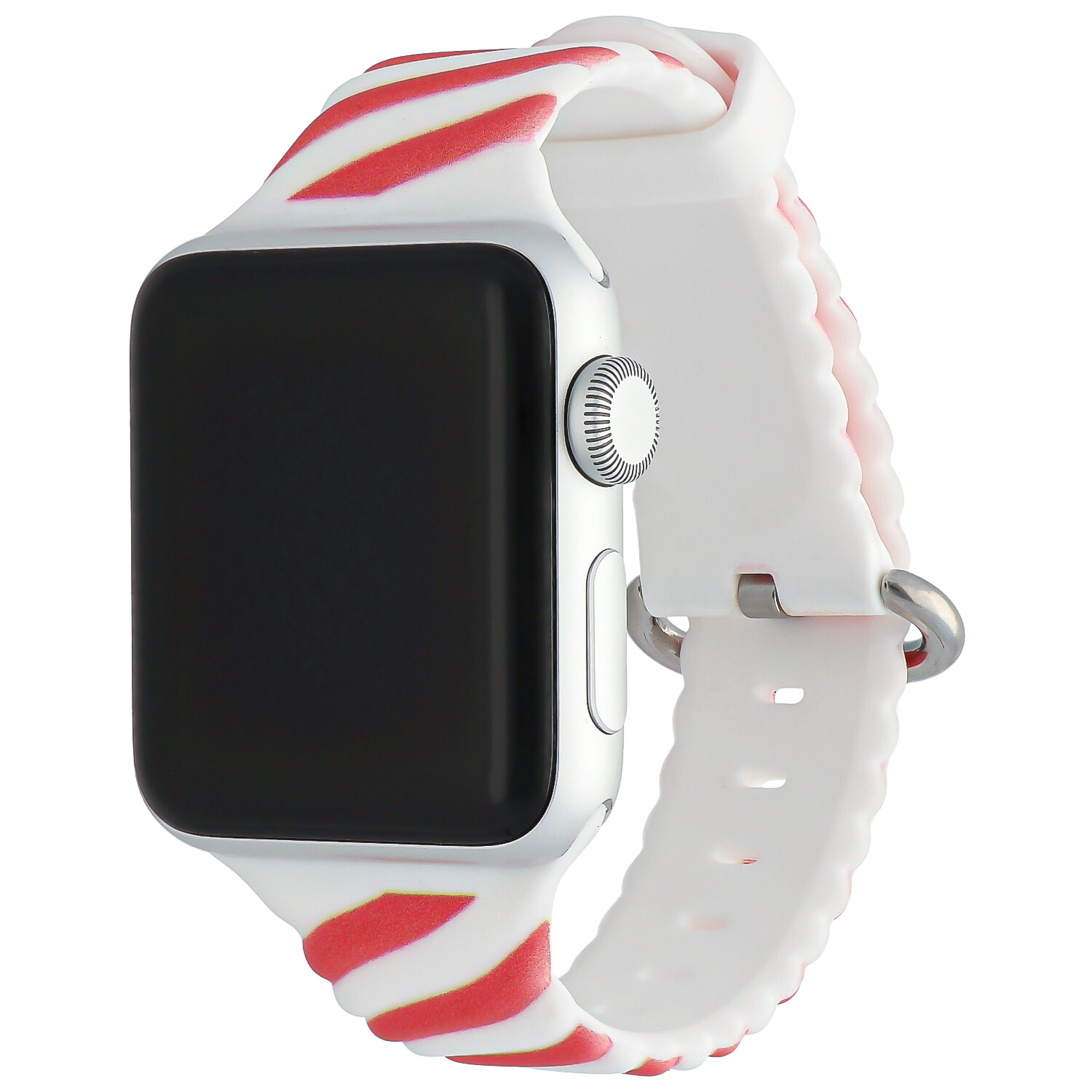 Cinturino sport swirl per Apple Watch - bianco rosso