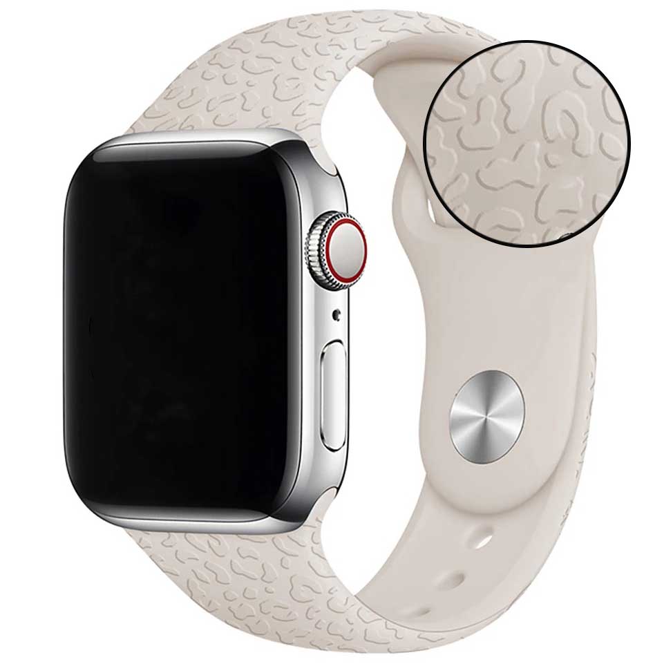 Cinturino sport con stampa per Apple Watch - leopardo galassia