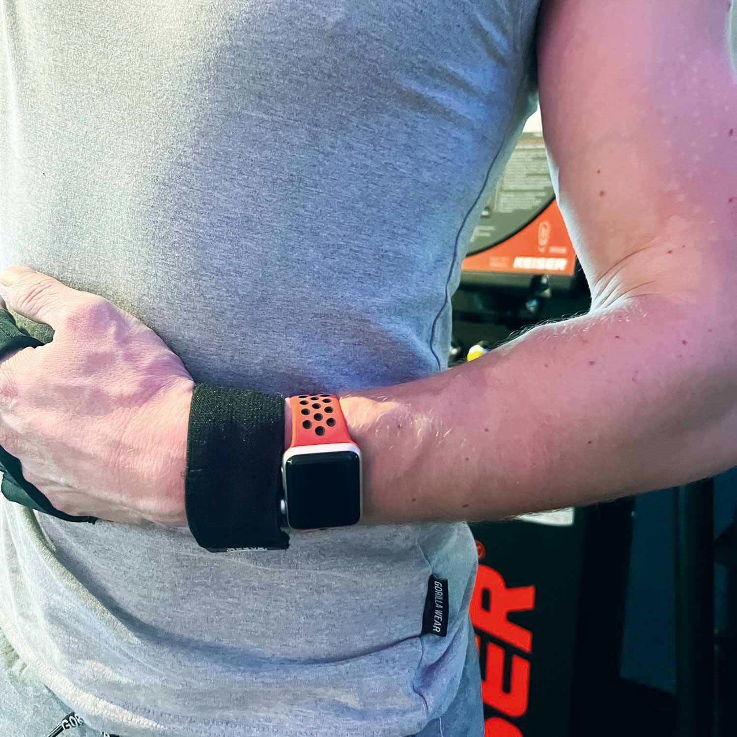 Cinturino doppio sport per Apple Watch - rosso nero