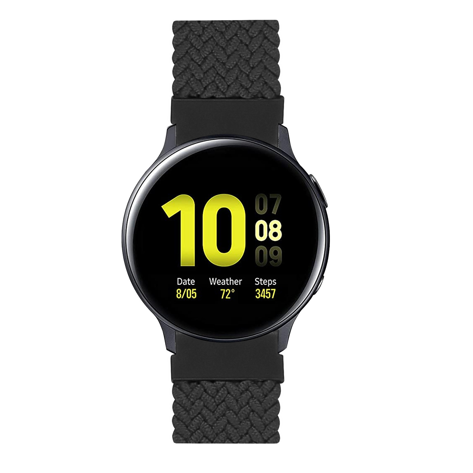 Cinturino Solo intrecciato in nylon per Garmin Vivoactive / Vivomove - antracite