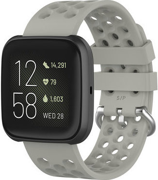 Cinturino sport point per Fitbit Versa - grigio
