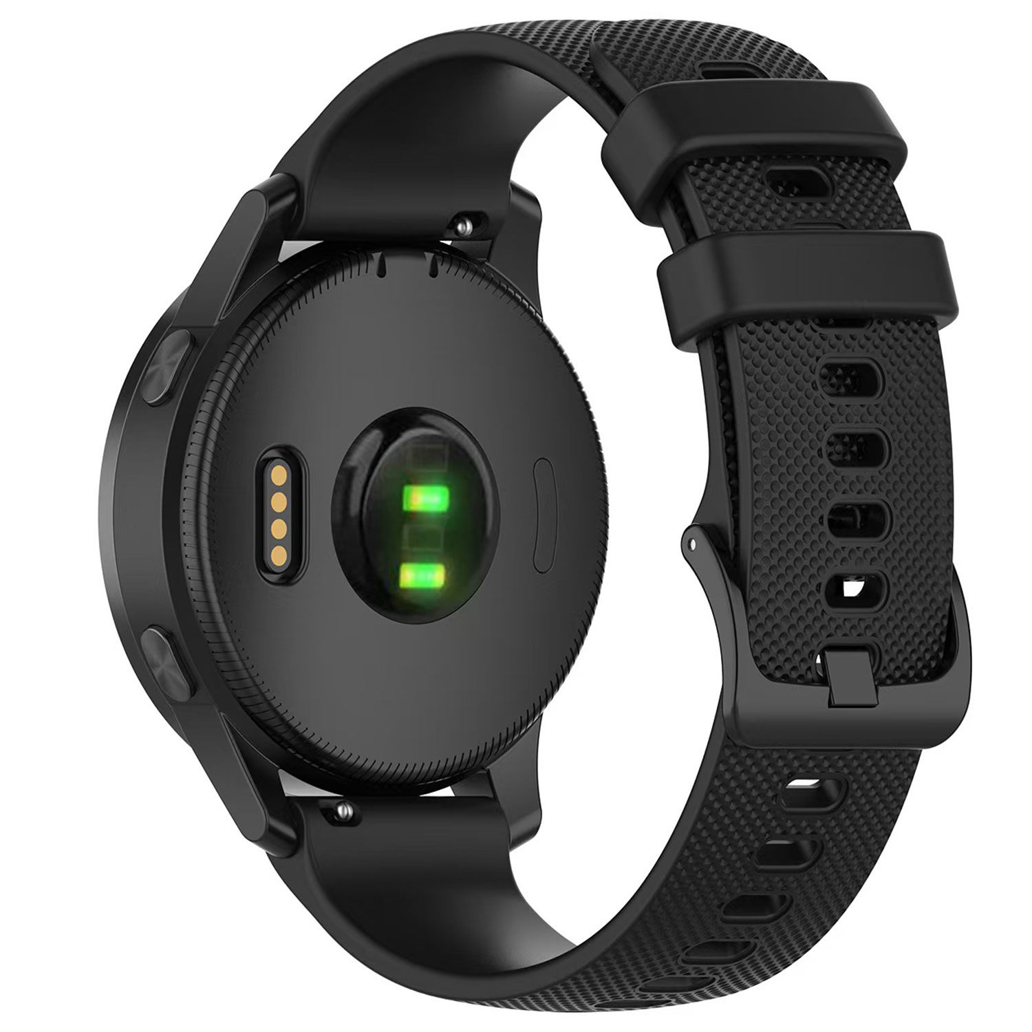 Cinturino in silicone con fibbia per Samsung Galaxy Watch 4 Classic - nero