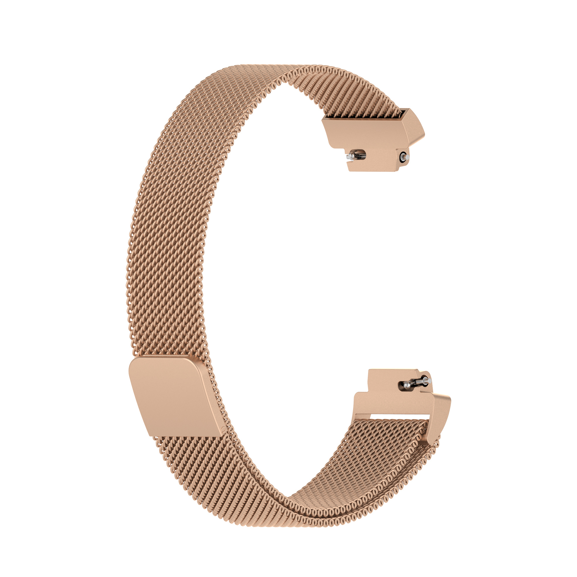 Cinturino loop in maglia milanese per Fitbit Inspire 2 - champagne