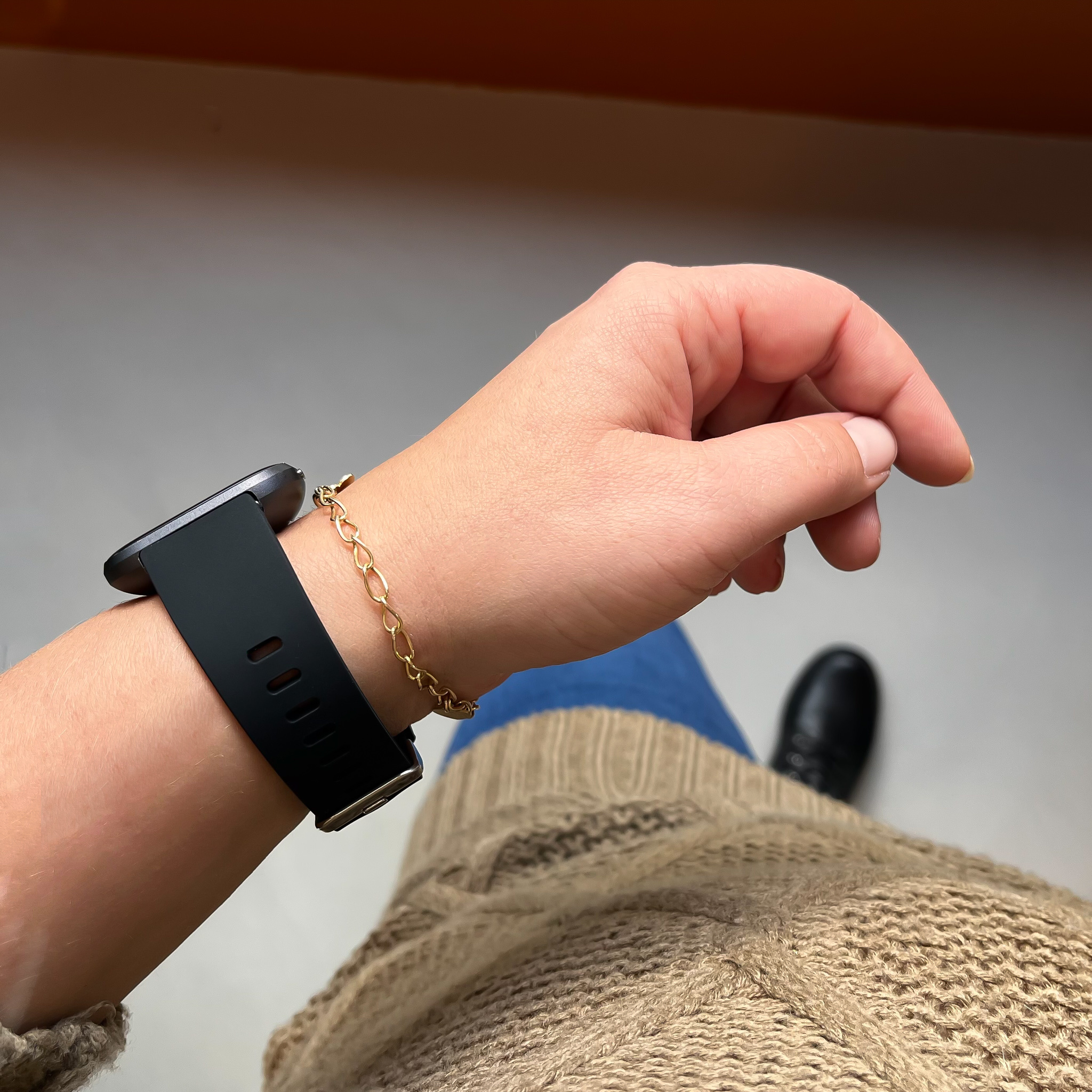 Cinturino sport per Fitbit Versa - nero