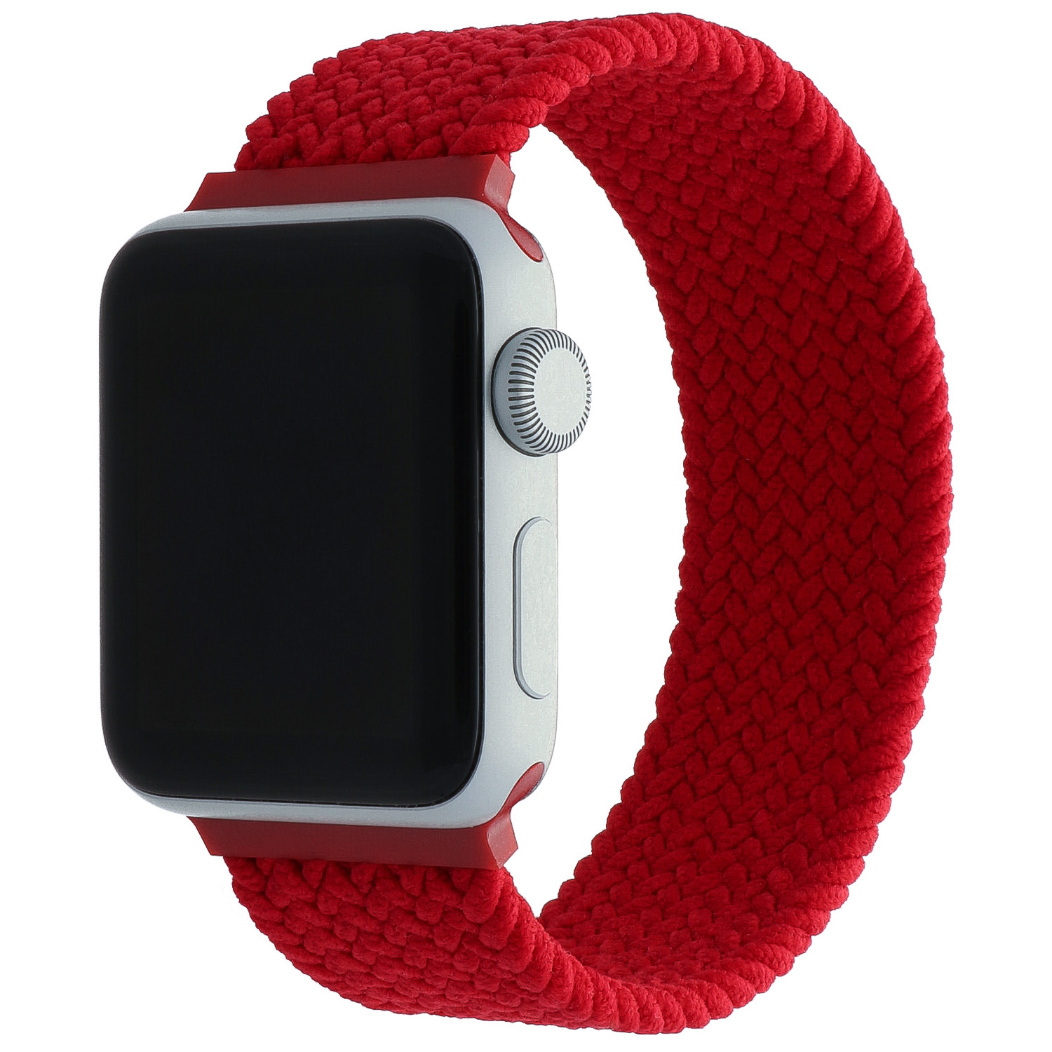 Cinturino Solo intrecciato in nylon per Apple Watch rosso