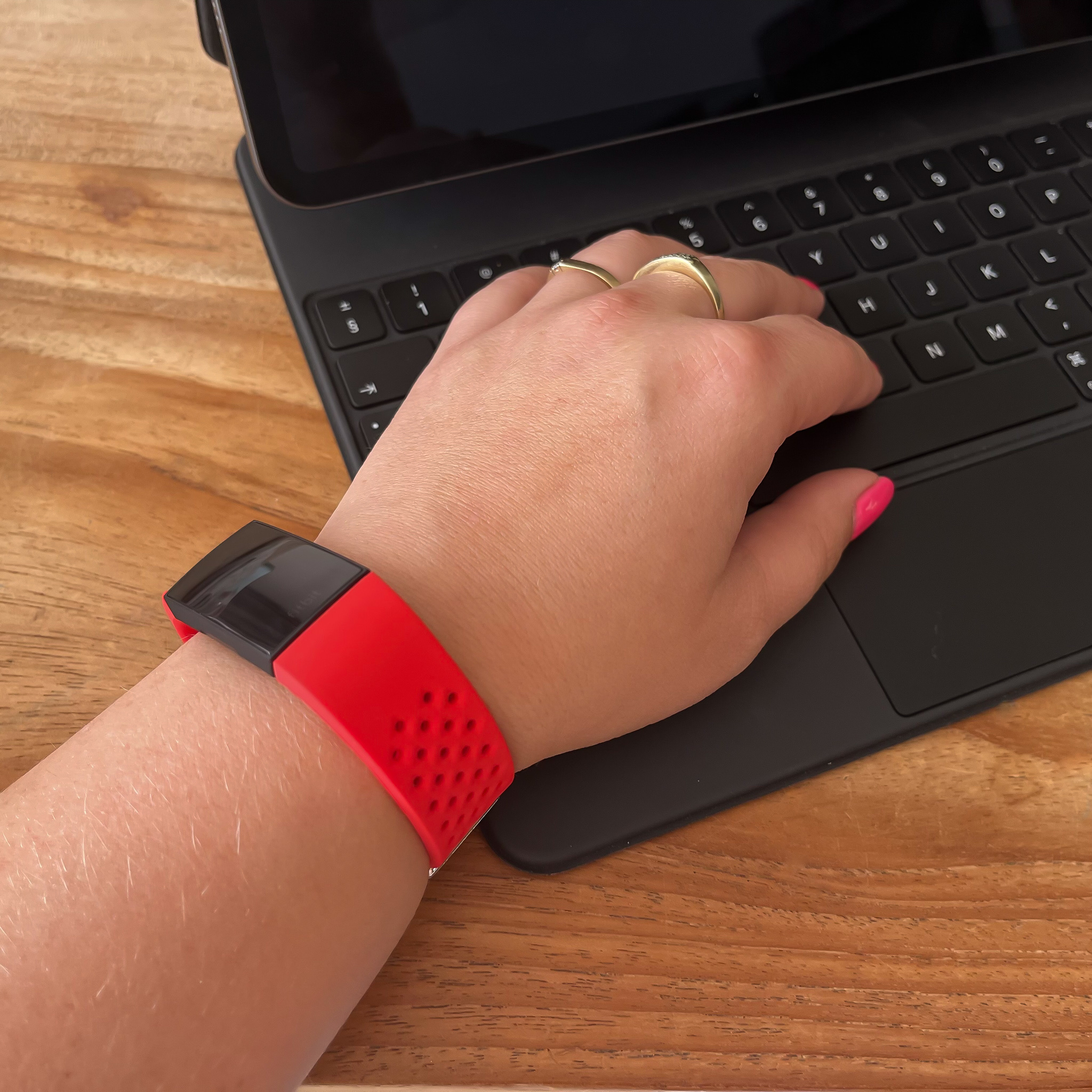 Cinturino sport point per Fitbit Charge 3 & 4 - rosso