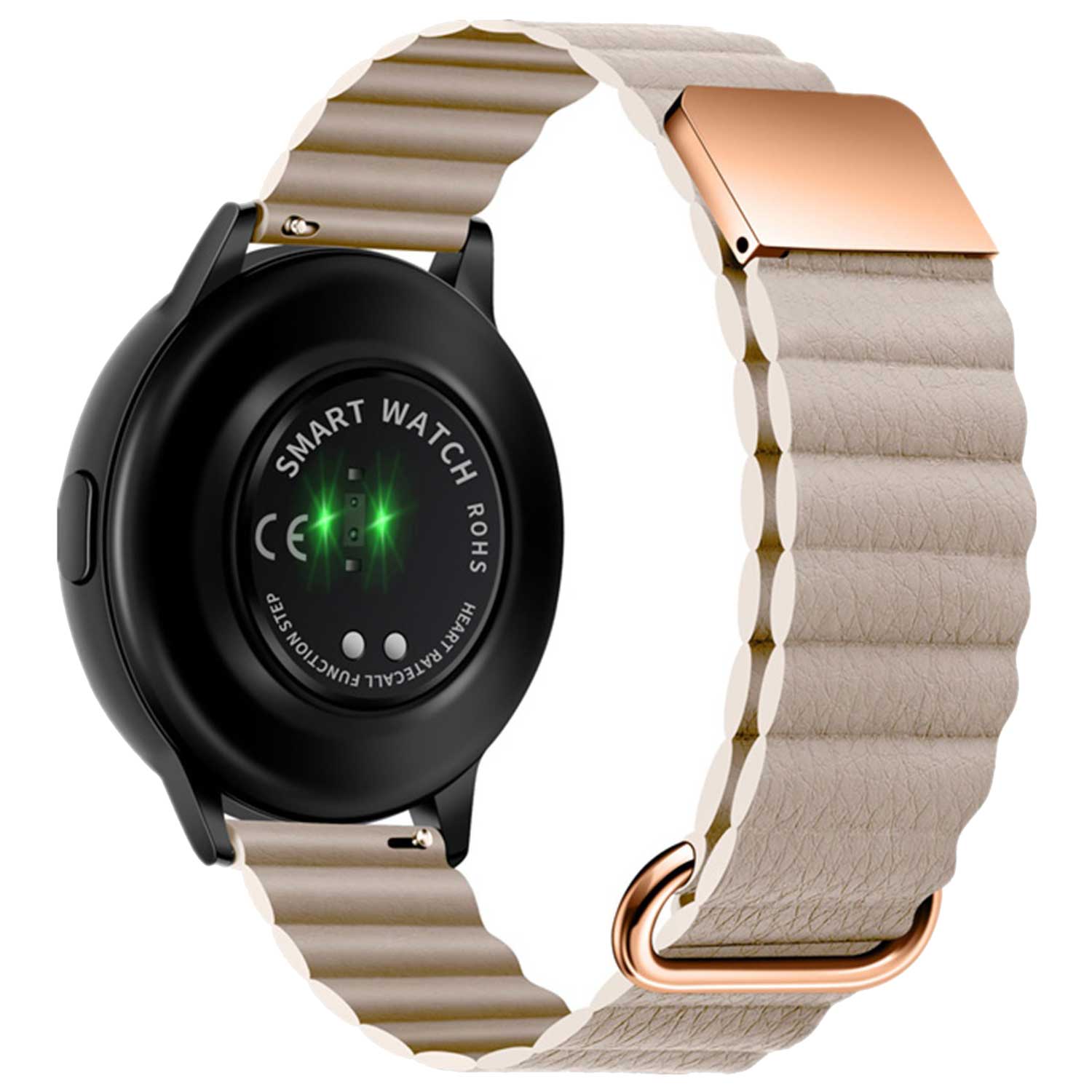 Cinturino magnetico in pelle per Samsung Galaxy Watch 6 Classic - cachi