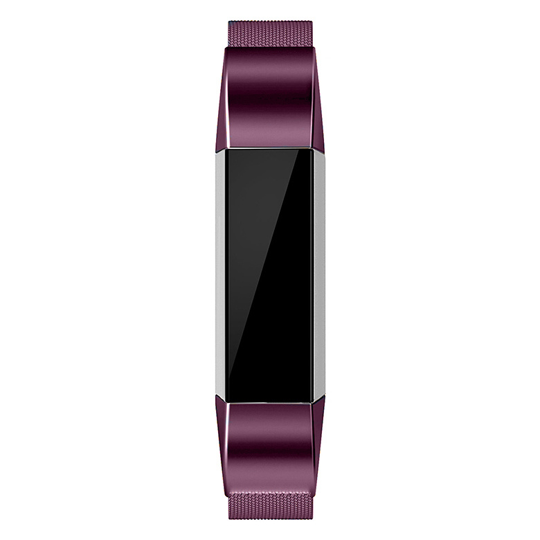 Cinturino loop in maglia milanese per Fitbit Alta - viola