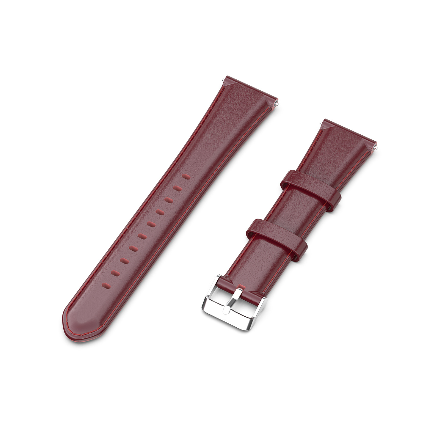 Cinturino in pelle per Garmin Vivoactive / Vivomove - rosso vino