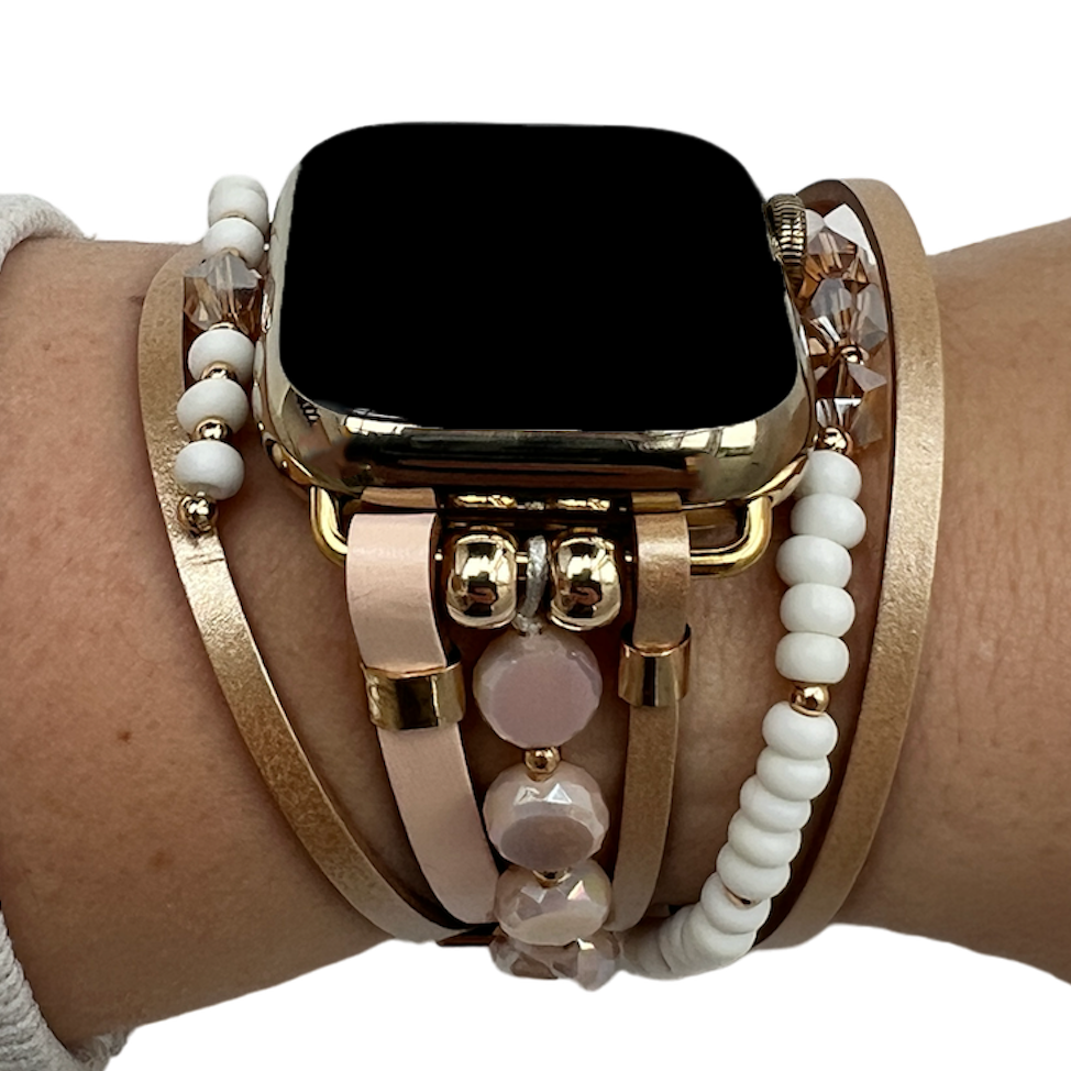 Cinturino gioielli Apple Watch – Mandy rosa