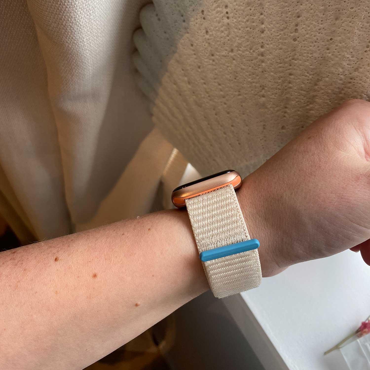 Cinturino nylon sport loop per Apple Watch - galassia arancia 