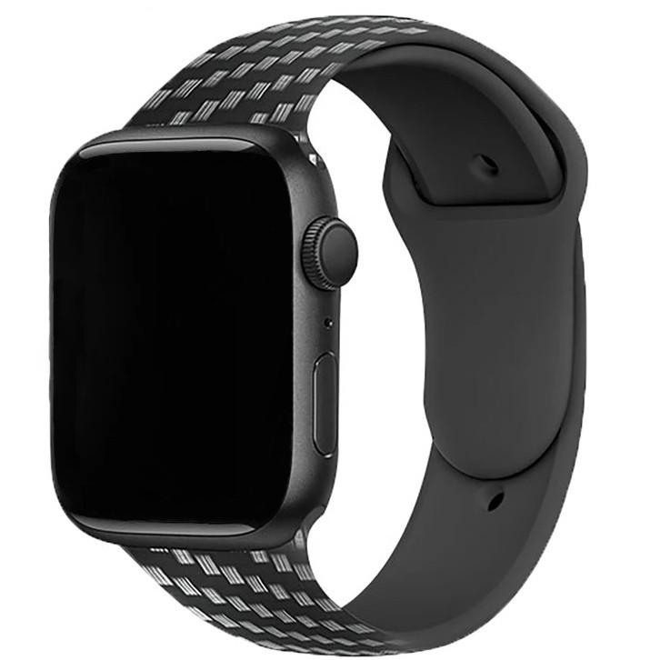 Cinturino sport con stampa per Apple Watch - fibra di carbonio