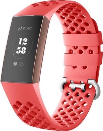 Cinturino sport point per Fitbit Charge 3 & 4 - rosso